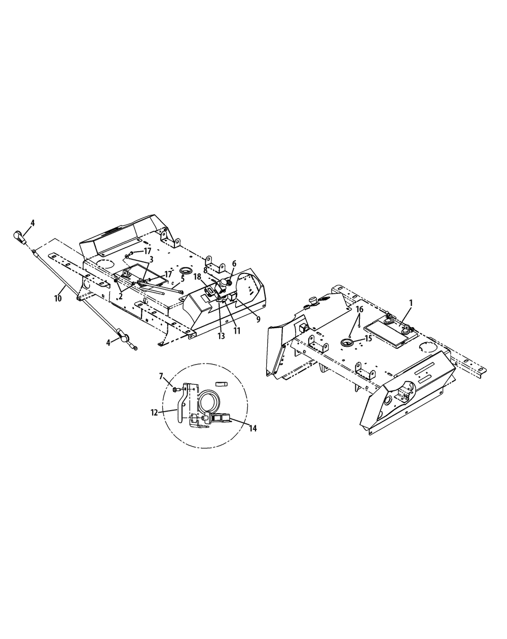 Electrical Diagram and Parts List for Z-FORCEPRO48-KH 53BH3AGN050-22HP Cub Cadet Lawn Tractor